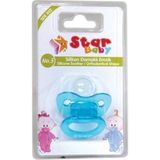 Star Baby Silikon Damaklı Emzik No.3 - No: 3 - Mavi