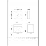 Star Banyo Dolabı Seti ( 60 cm Parlak Beyaz Aynalı Lavabolu Mdf )