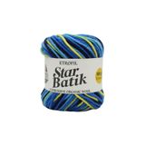 Star Batik Örgü İpi Yeşil Mavi Sarı Lacivert%75 Premium Akrilik%25 Organik Merino Yün 100g 110m (T069)