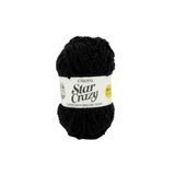 Star Crazy Örgü İpi Siyah%30 Organik Merino Yün%65 Akrilik%5 Polyester 100g 350m (MU300)