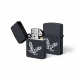 Star Elit Home Kartal Temalı Siyah Benzinli Metal Çakmak