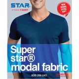 Star ERKEK LACİVERT MODAL V YAKA T-SHİRT