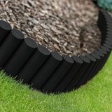 Star Garden Siyah Plastik Çim Bordürü 2.3 Metre Çim Ayırıcı