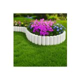 Star Gardentools BahçeShop Star Garden Beyaz Çim Bordürü 2.3 Metre Çim Ayırıcı