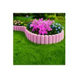 Star Gardentools Bahçeshop Star Garden PEMBE Çim Bordürü 2.3 Metre Çim Ayırıcı PEMBE