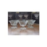 star glass 6lı Ayaklı Cam Şekerlik Lokumluk Şekerlik Zyn-965