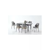 Star Gold Yaldızlı - High Gloss Mdf Masalı Mutfak Salon Cafe Lokanta Masa & Sandalye Takımı