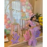 Star Kids Fashion Kız Çocuk Deniz Kızı Kostümü, Kız Çocuk Deniz Kızı Elbisesi Mor - Lila