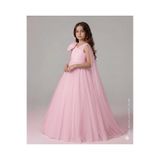 Star Kids Kız Çocuk Pembe Prenses Elbise Fiyonk Detaylı,Kız Çocuk Mezuniyet Elbisesi ,Abiye Elbise