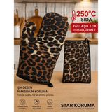 Star Koruma Isıya Dayanıklı Mutfak Eldiveni - 32 - Çok Renkli