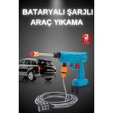 Star Light Şarjlı Yüksek Basınçlı Oto Yıkama Makinesi ve Sulama Tabancası Modeli Pratik Bahçe Yıkama