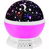 Star Master Ayyıldız Led Lamba Dekoratif Çocuk Odası Gece Lambası Pembe Dönen Projeksiyon Gece Lamba