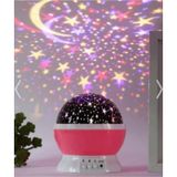 Star Master Projeksiyon Gece Lambası Pembe Çok Renkli
