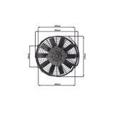 STAR MOTOR COMPANY 10 İNÇ 120 WAT 12 VOLT ÜFLEYİCİ AXİEL FAN