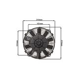 STAR MOTOR COMPANY 8 İNÇ 120 WAT 12 VOLT EMİCİ AXIEL FAN