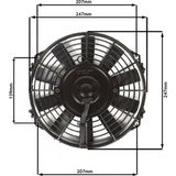 Star Motor Company 9 Inç 120 Wat 12 Volt Emici Axıel Fan