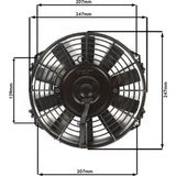 STAR MOTOR COMPANY 9 İNÇ 120 WAT 12 VOLT ÜFLEYİCİ AXIEL FAN