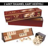 Star Okey Okey Vip Ahşap Okey Takımı Rummy Set