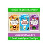 Star Oyun 3lü Set Eğitici Eşleştirme Kartları Hayvanlar Meyve Sebze Hafıza Oyunu Türkçe Ingilizce Montessori
