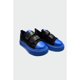 Star Pearl Kids Unisex Mavi-Siyah Spor Ayakkabı - Saks Mavisi - Siyah