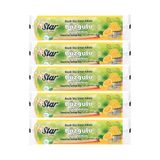 Star Plus Büzgülü Büyük Boy Çöp Torbası 5 Limon Kokulu 65 x 70 cm