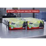 Star Plus Endüstriyel Jumbo Boy Çöp Torbası 80X110 cm 10LU Dayanıklı Sanayi Tipi Çöp Poşeti 10 Adet