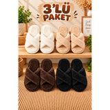 star shoes 3'lü Paket Terlik Ev Terliği Çeyiz Bohça Seti