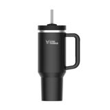 Star Termos Aqua Pipetli 900 ml Çelik Termos | 8 Saat Sıcak 12 Saat Soğuk 24 Saat Buz Tutar - Siyah
