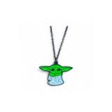 Star Wars Baby Yoda (Grogu) Figürlü Unisex Kolye – 60 Cm Zincirli Şık Tasarım