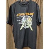 Star Wars Baskılı Siyah Tişört – Yeni Bir Umut Temalı