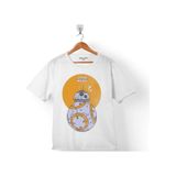 Star Wars Bb-8 Bb8 Fathead Çocuk Tişört 001 beyaz