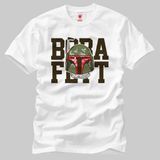 Star Wars: Boba Fett Erkek Tişört - L - Beyaz