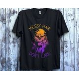 Star Wars Chewbacca Dağınık Saç Bakım Tişörtü - Siyah - XL