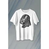 Star Wars Darth Vader Anakin Skywalker Baskılı Tişört Unisex T-Shirt - Beyaz
