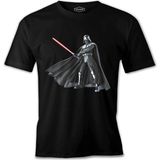 Star Wars - Darth Vader Lightsaber Siyah Erkek Tshirt - M
