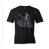 Star Wars - Darth Vader Lightsaber Siyah Erkek Tshirt
