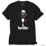 Star Wars Darth Your Father Siyah Tişört