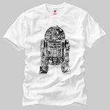 Star Wars: Epic R2-D2 Erkek Tişört - Beyaz