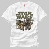 Star Wars: Ewoks Erkek Tişört - XS - Beyaz
