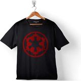 Star Wars Galactıc Empıre Logo Yıldız Savaşları Erkek Tişört - Siyah