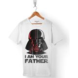 Star Wars I Am Your Father Ben Senin Babanım Erkek Tişört - Beyaz