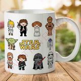 Star Wars Karakterler İki Tarafı Baskılı Kupa Bardak