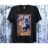 Star Wars Klasik Vintage Film Afiş Unisex Tişört - Siyah - XL