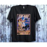 Star Wars Klasik Vintage Film Afiş Unisex Tişört - Siyah