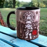 Star Wars Kupa, Stormtrooper Porselen Hediyelik Kupa Bardak - Siyah - 330 ml