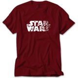 Star Wars Logo 2 Kırmızı Tişört Liyada - XS