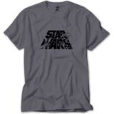 Star Wars Logo 3 Gri Tişört