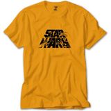 Star Wars Logo 3 Sarı Tişört - XS