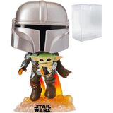 Star Wars: Mandalorian - Mandalorian [din Djarrin] Grogu ile Uçan [çocuk] Funko Pop! Vinil Figür - Genel