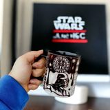 Star Wars Porselen Kupa Bardak- Darth Wader - Siyah - 330 ml